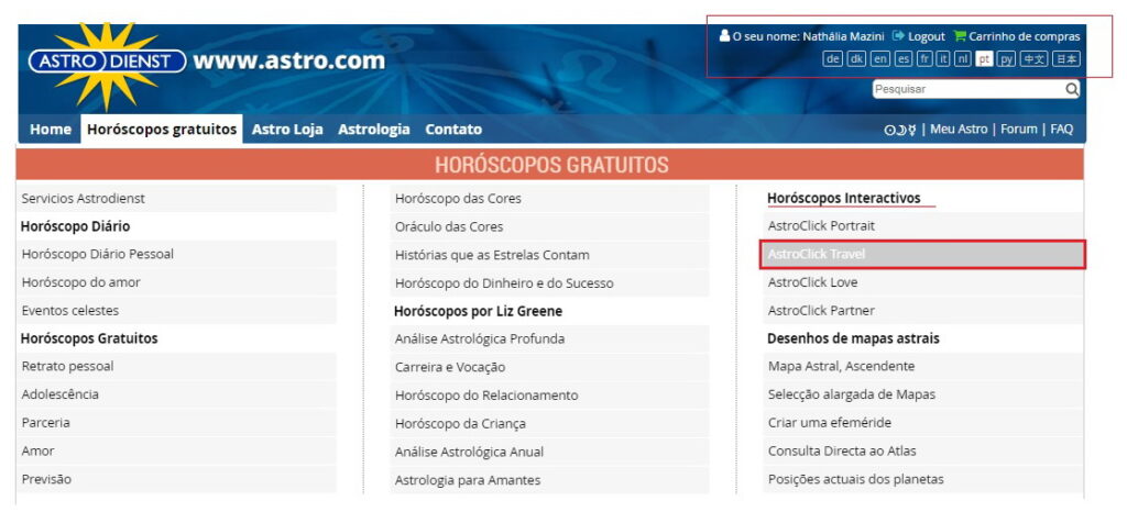 como fazer o mapa na astrocartografia