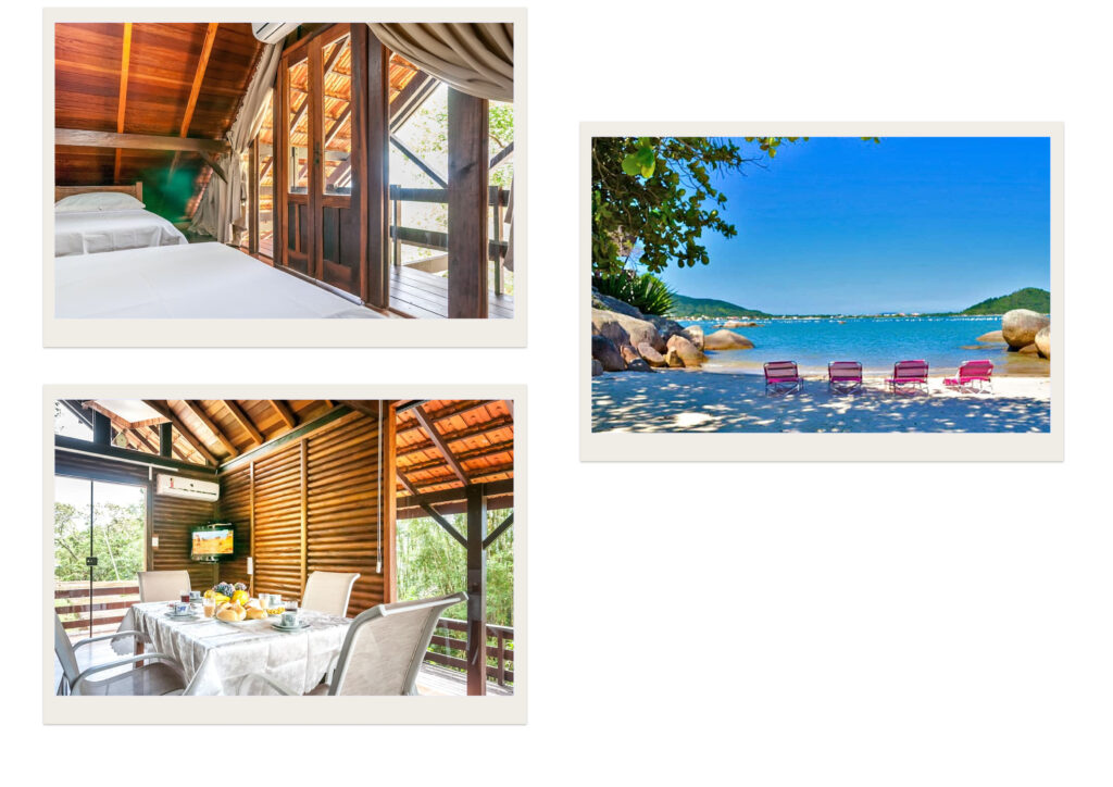 Onde ficar em Governador Celso Ramos hospedagem confortável em meio a natureza e isolada com praia